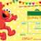 Elmo Birthday Invitations Free Printable Within Elmo Birthday Card Template