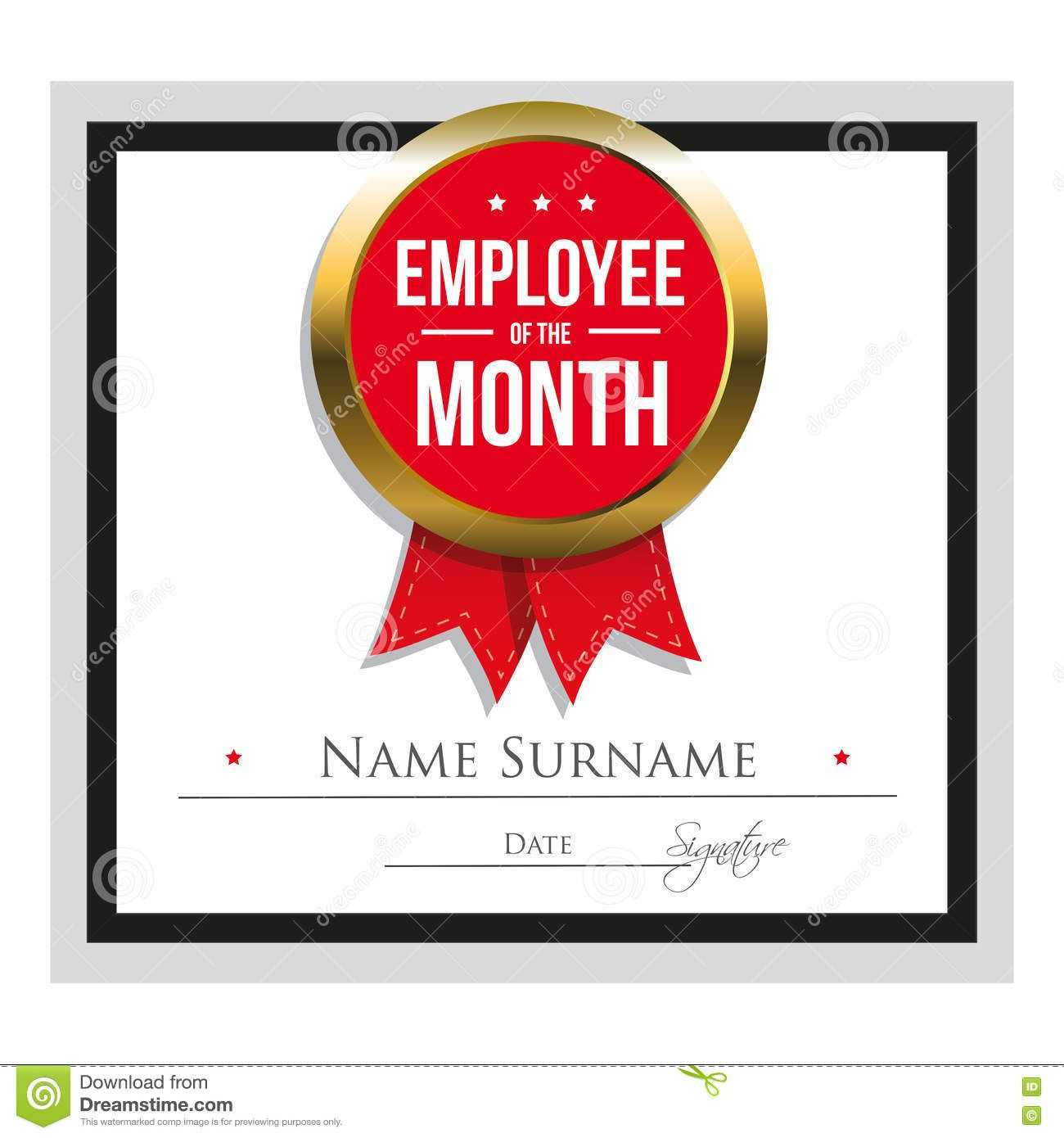 Employee Award Certificate Template Free Templates Design Intended For Manager Of The Month Certificate Template