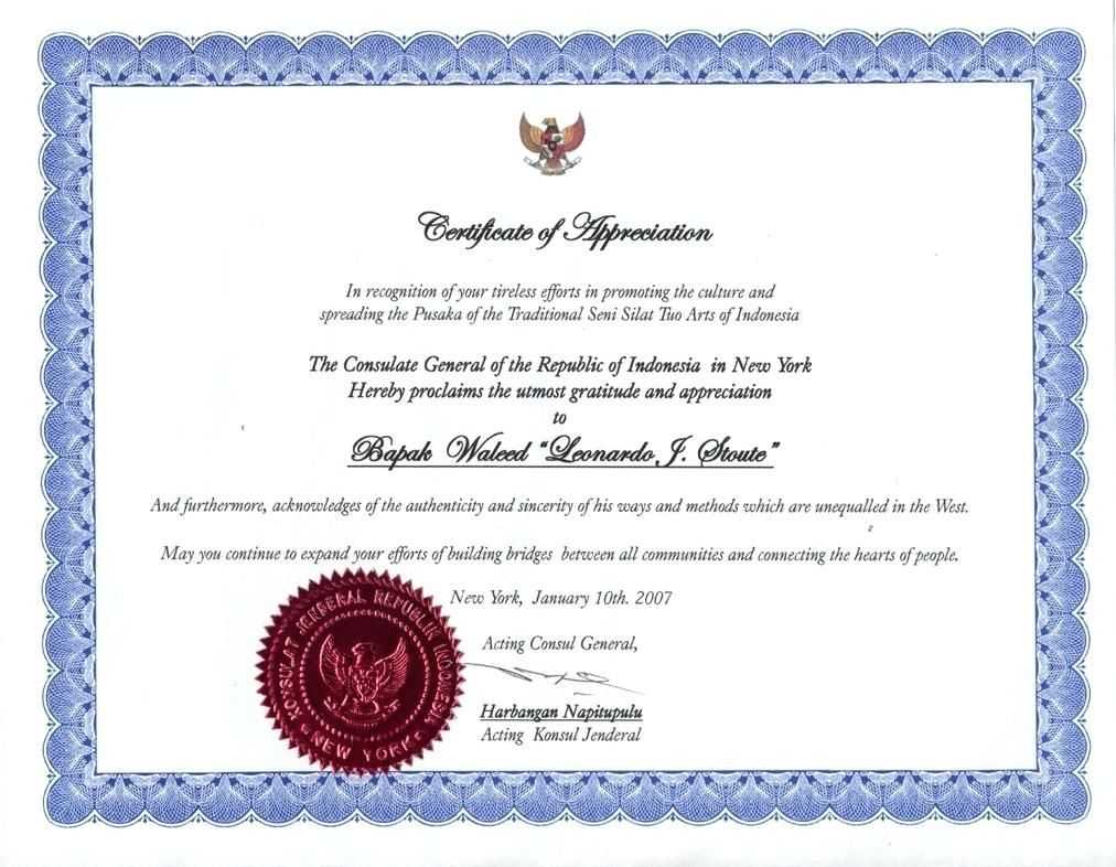 Employee Certificate Template Gold Seal Of Appreciation Inside Gratitude Certificate Template