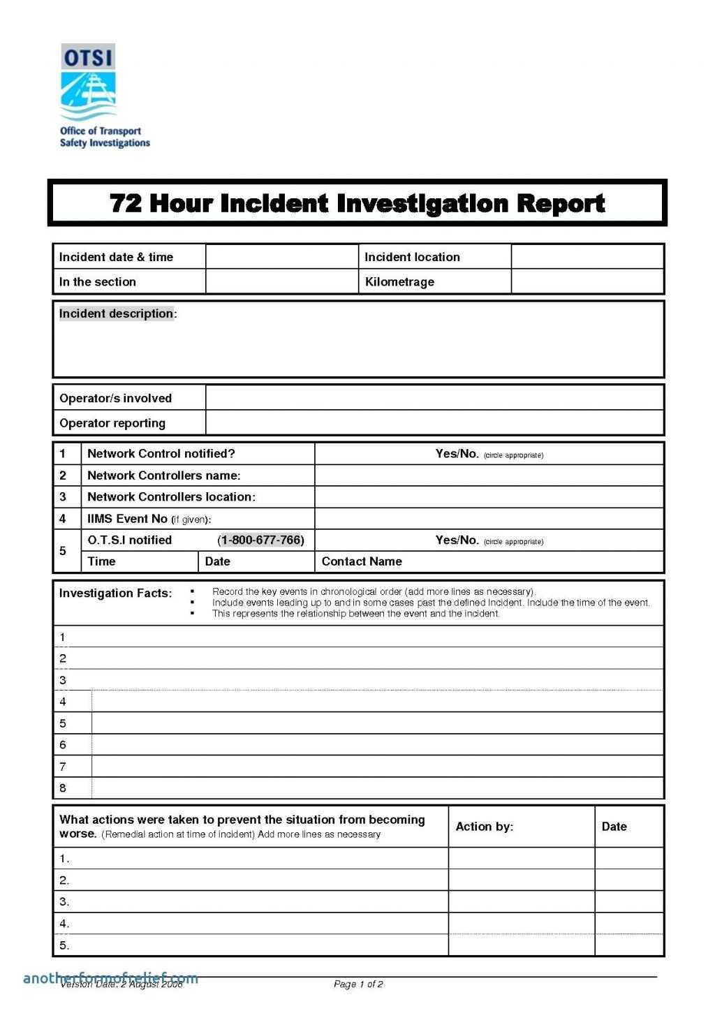 Employee Nt Report Form Pdf Hse Template Format For Safety With Vehicle Accident Report Form Template