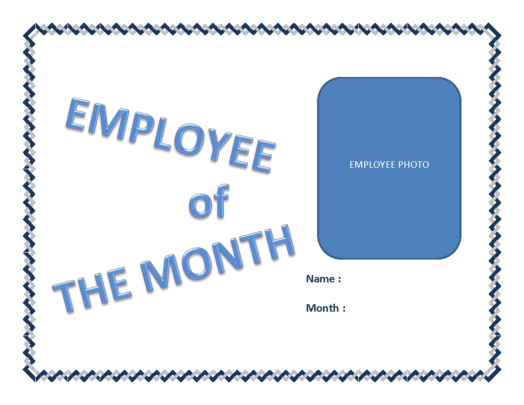 Employee Of The Month Certificate Template | Templates At In Employee Of The Month Certificate Template