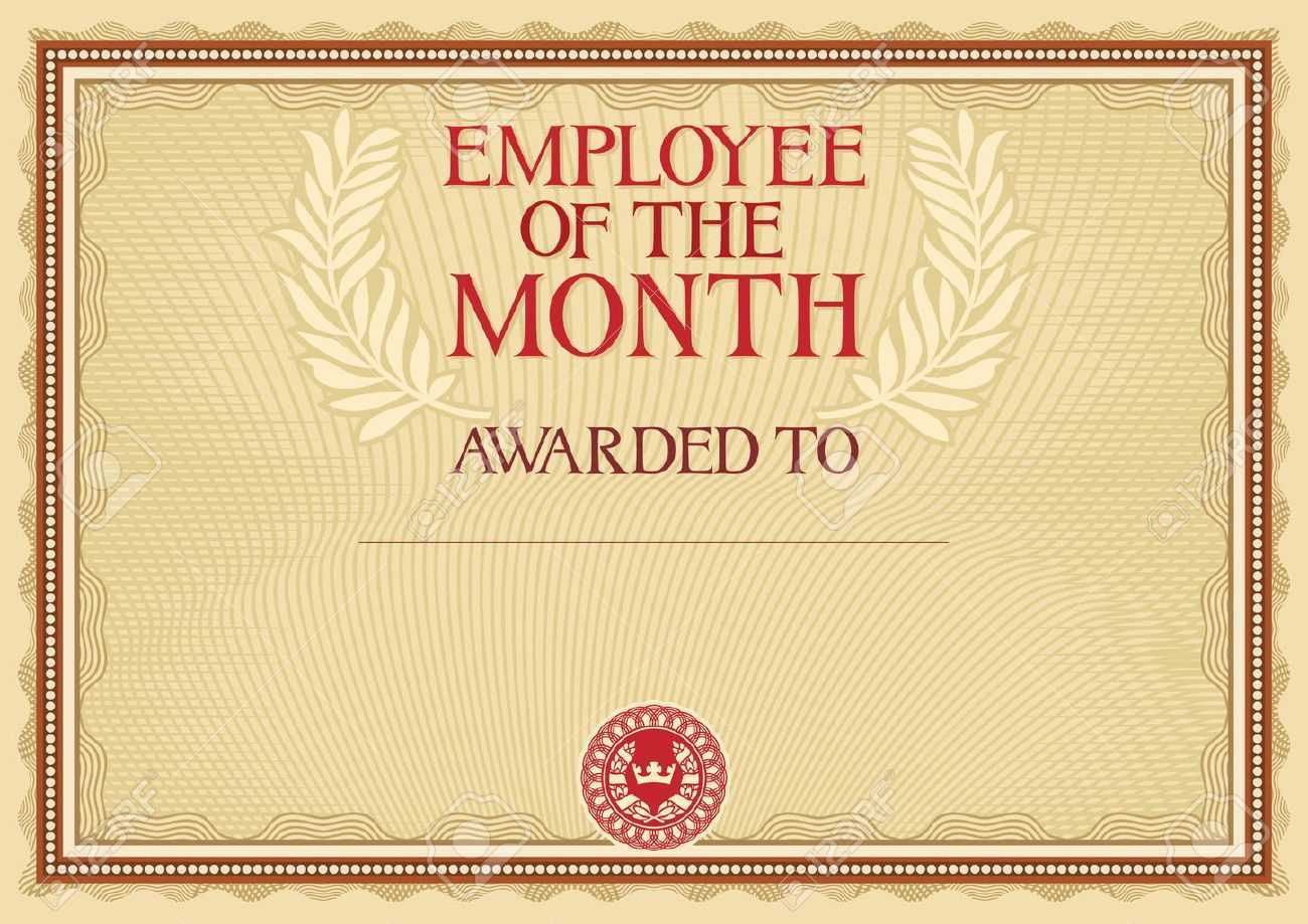 Employee Of The Month - Certificate Template Throughout Manager Of The Month Certificate Template