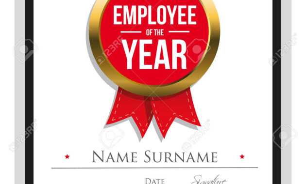 Employee Of The Year Certificate Template regarding Employee Of The Year Certificate Template Free