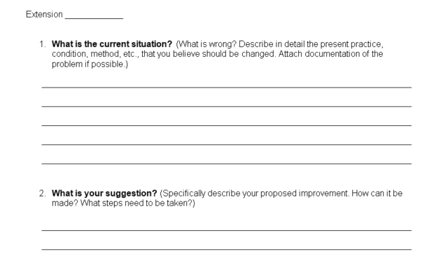Employee Suggestion Form Word Format | Templates At regarding Word Employee Suggestion Form Template