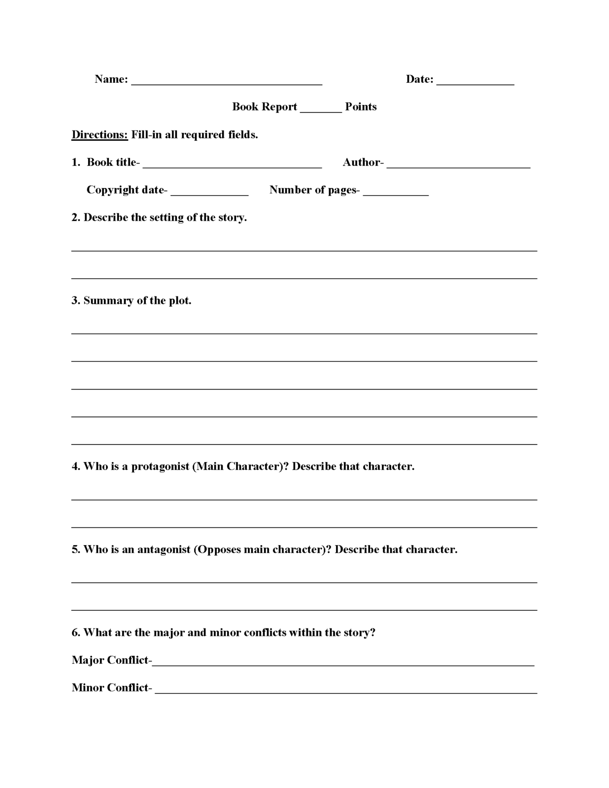 Englishlinx | Book Report Worksheets With 4Th Grade Book Report Template