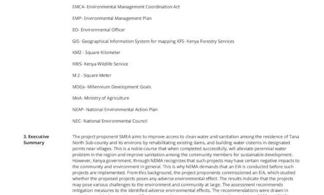 Environmental Impact Statement Example (Free And Customisable) intended for Environmental Impact Report Template
