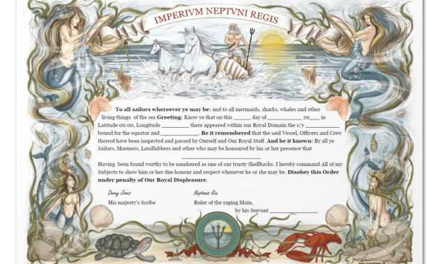 Equator Certificate with Crossing The Line Certificate Template