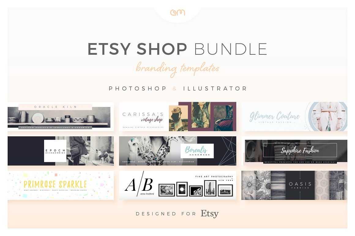 Etsy Shop Bundle - Web Elements - Etsy Banners - Etsy With Regard To Etsy Banner Template