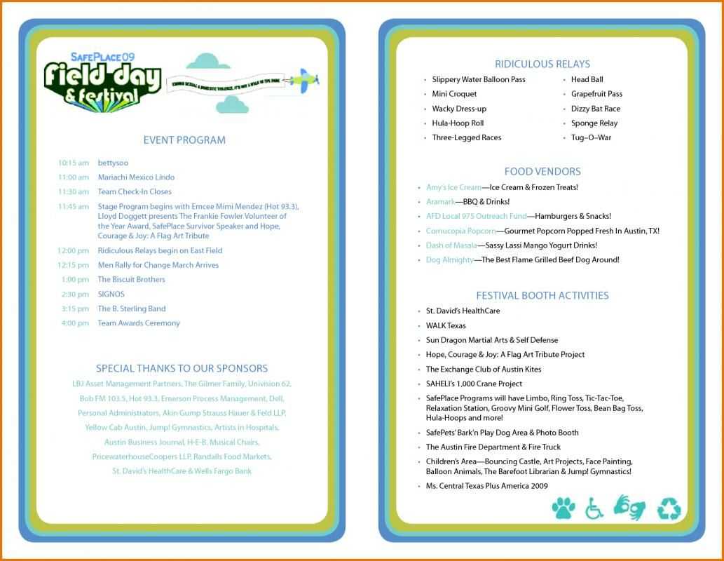 Event Program Template | Template | Program Template With Free Event Program Templates Word