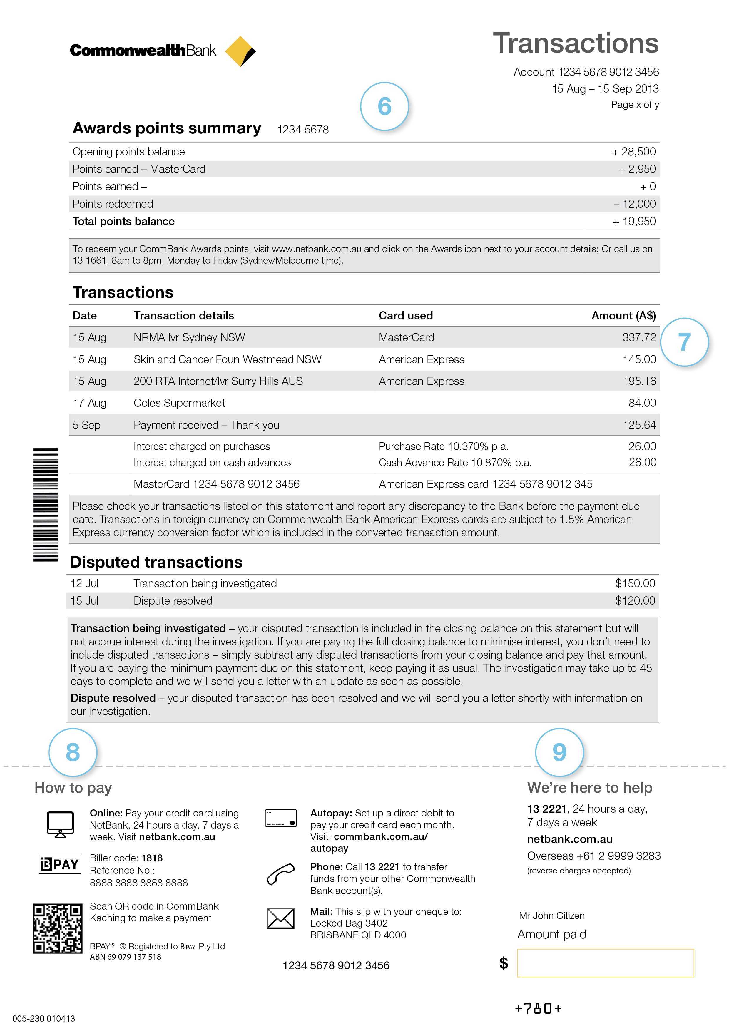 Examples Of Banks Example Credit Card Statement Your Guide In Credit Card Statement Template