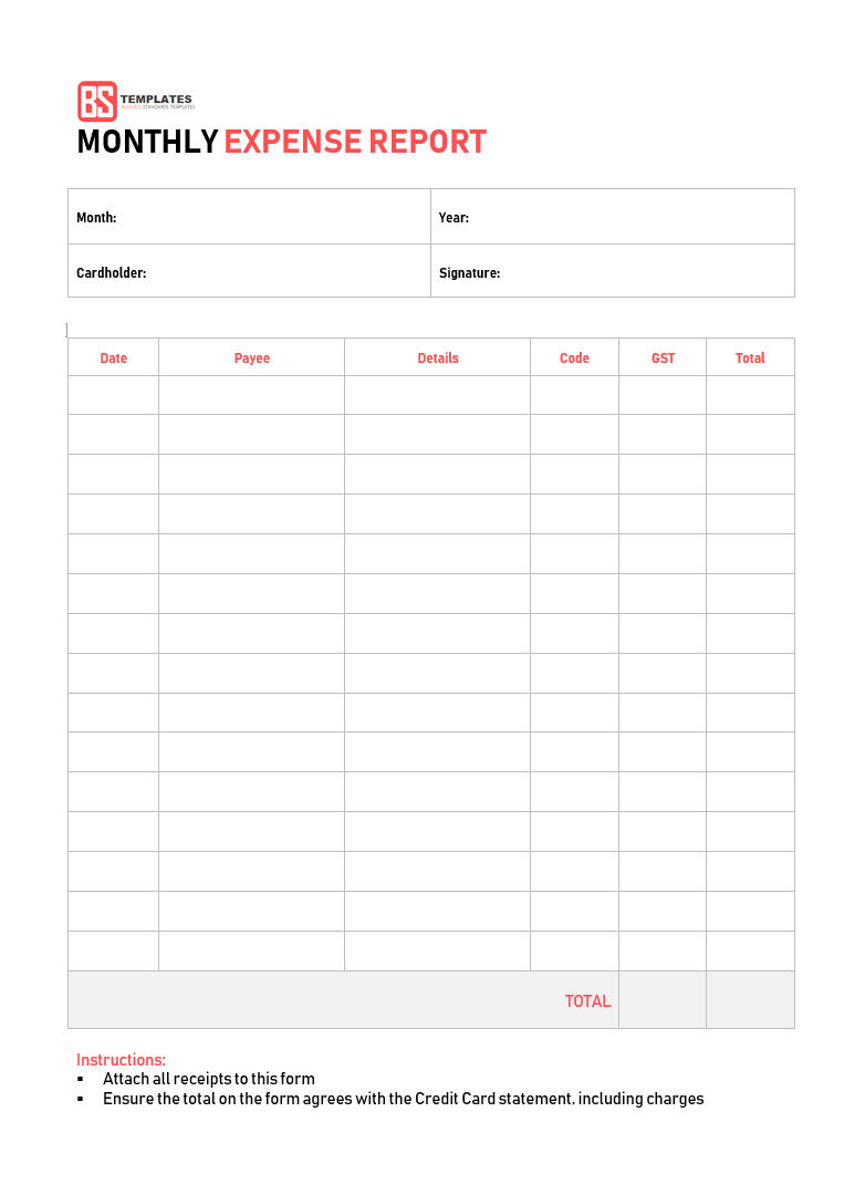 Excel Spreadsheet For Monthly Expenses Spending Business Regarding Monthly Expense Report Template Excel
