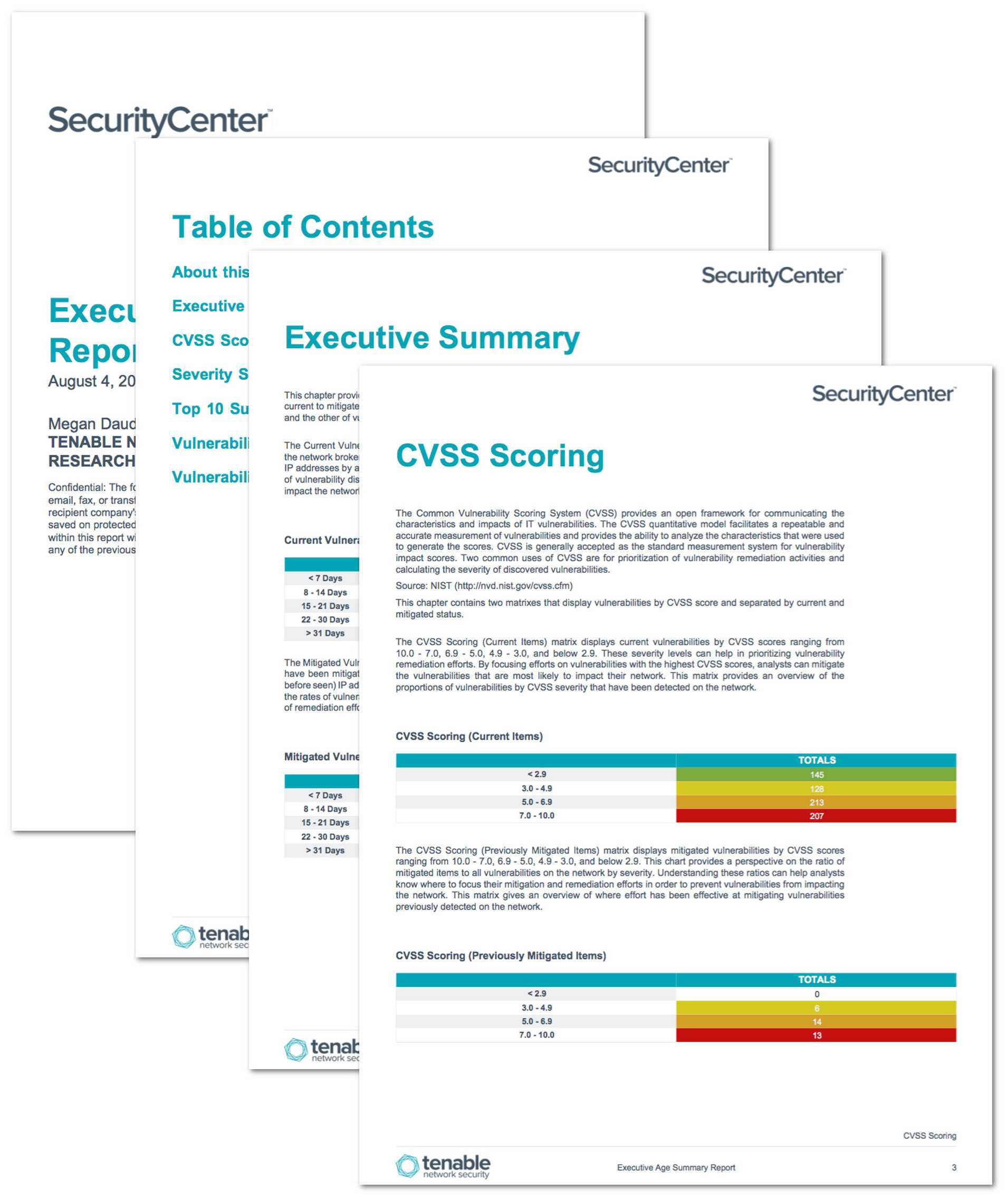 Executive Age Summary Report – Sc Report Template | Tenable® With Executive Summary Report Template