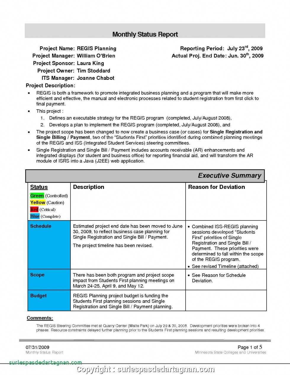 Executive Sales Manager Report Example Monthly Report With Within How To Write A Monthly Report Template