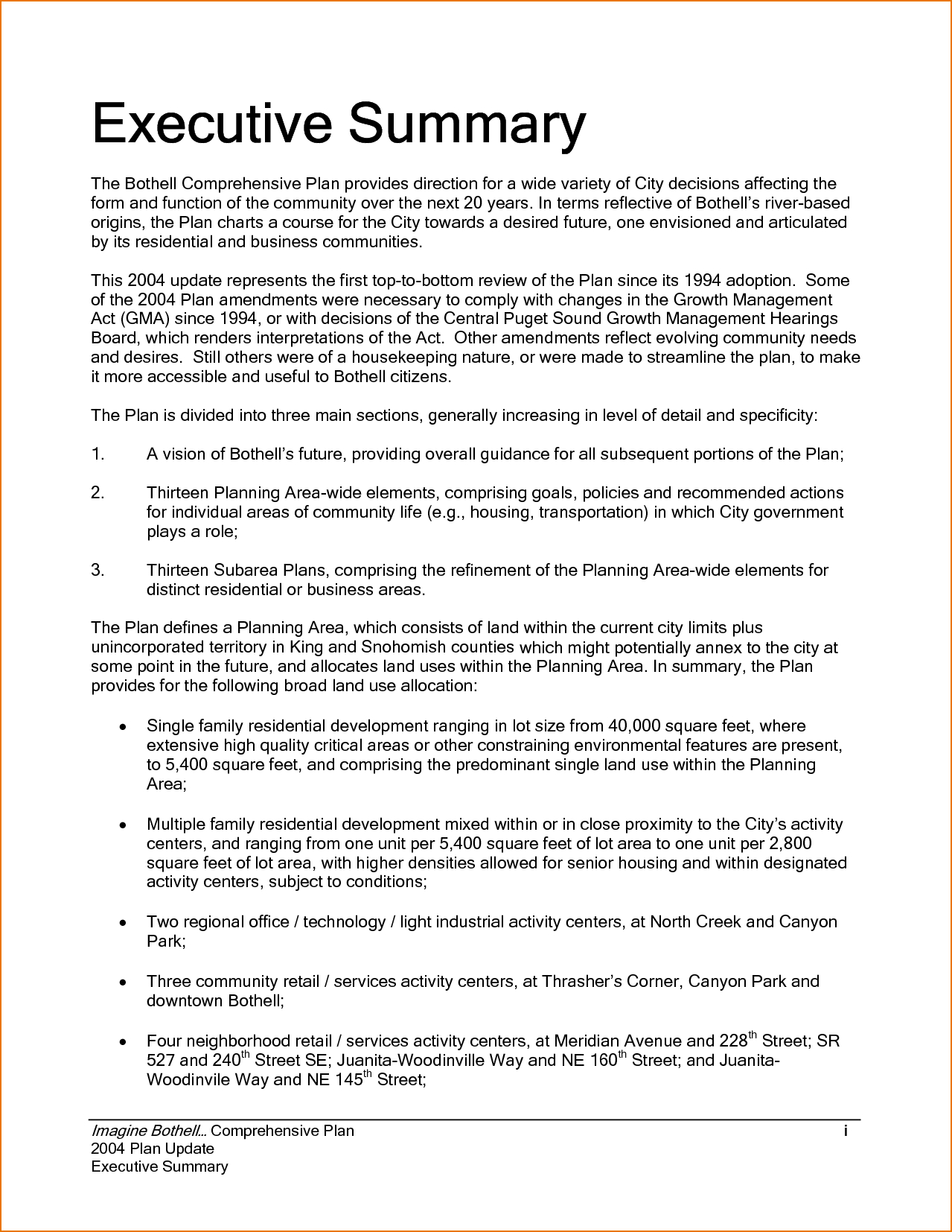 Executive Summary Example Incident Report Template Sample Within Executive Summary Report Template