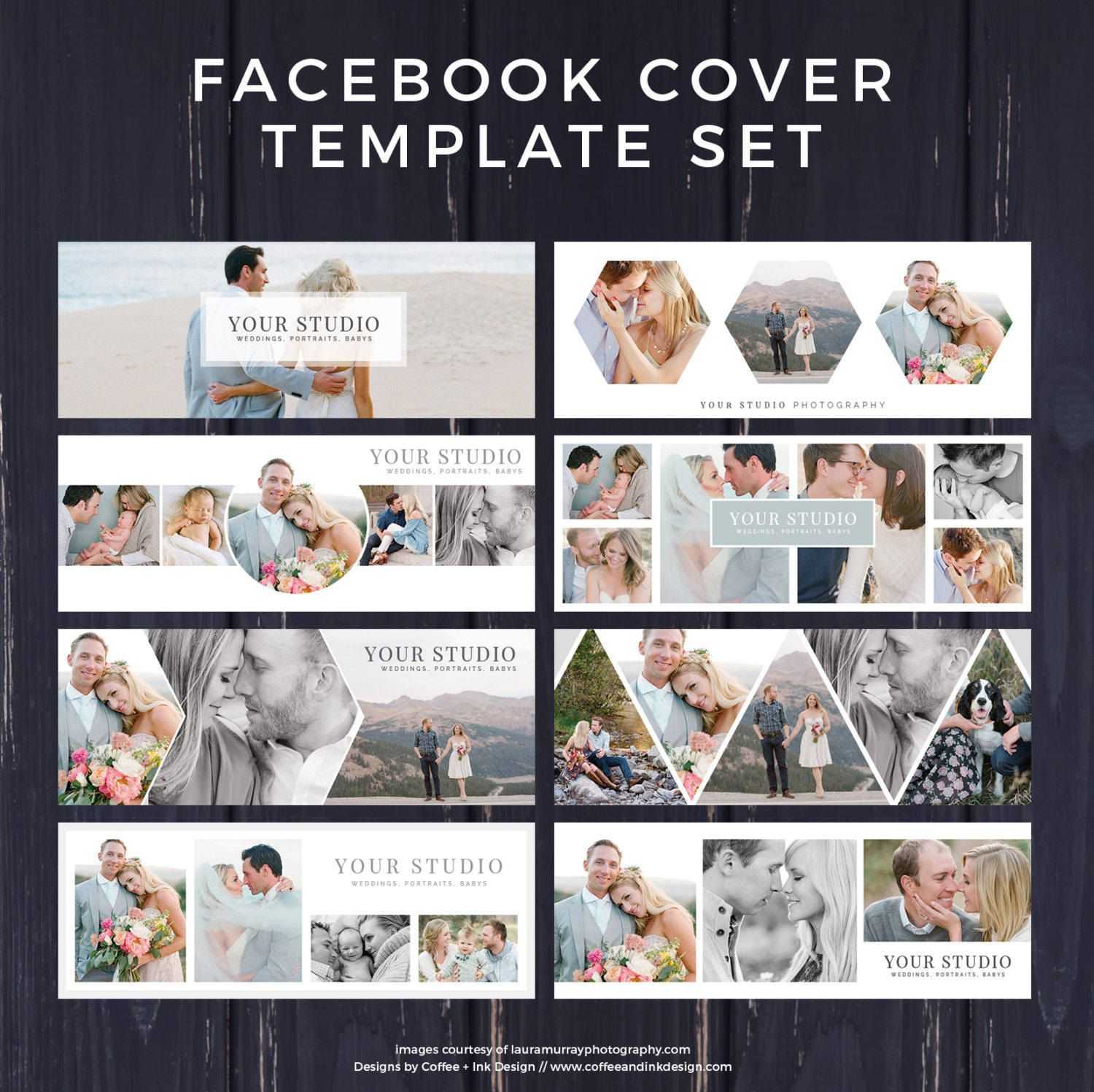 Facebook Template, Photography Marketing, Facebook Timeline Regarding Photoshop Facebook Banner Template