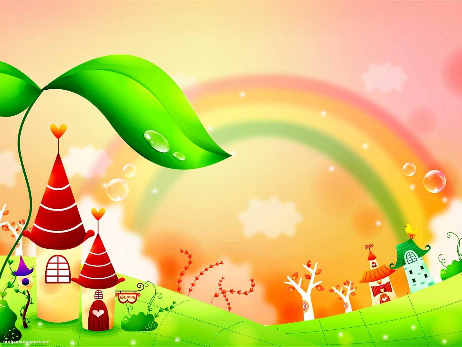 Fairy Tale Rainbow Children Background – Blog Bibleclipart Regarding Fairy Tale Powerpoint Template