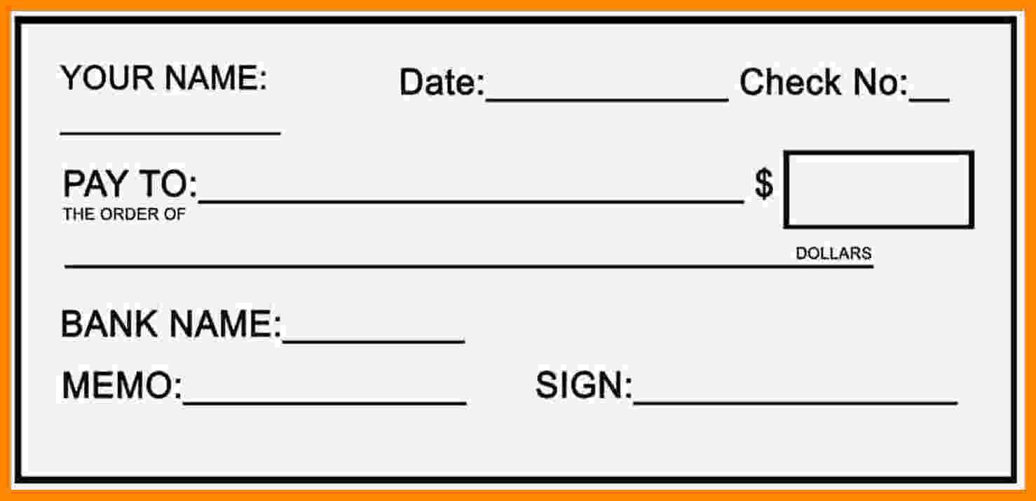 Fake Blank Check Template – Taid.tk Inside Blank Check Templates For Microsoft Word