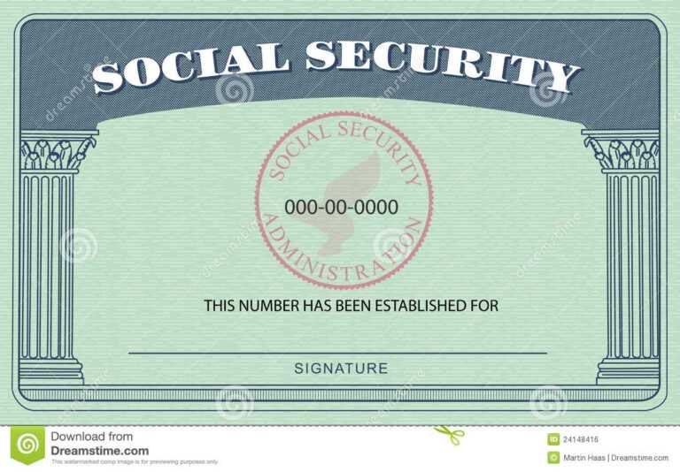 Fake Social Security Card Template Download throughout Ssn Card ...