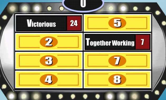 Family Feud - Powerpoint Template Download; Best One I Could inside Family Feud Powerpoint Template With Sound