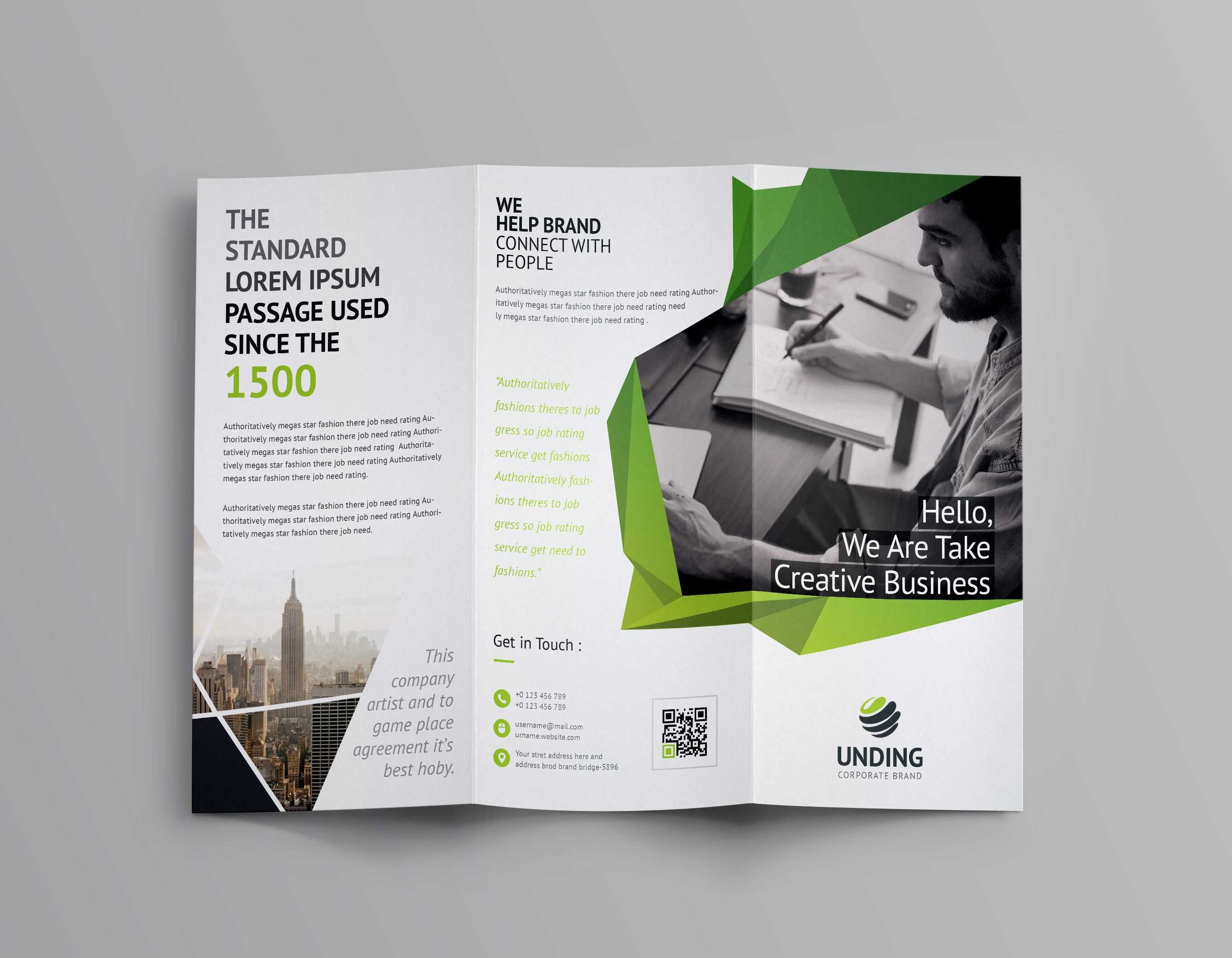Fancy Business Tri Fold Brochure Template 7 | Brochure Pertaining To Fancy Brochure Templates