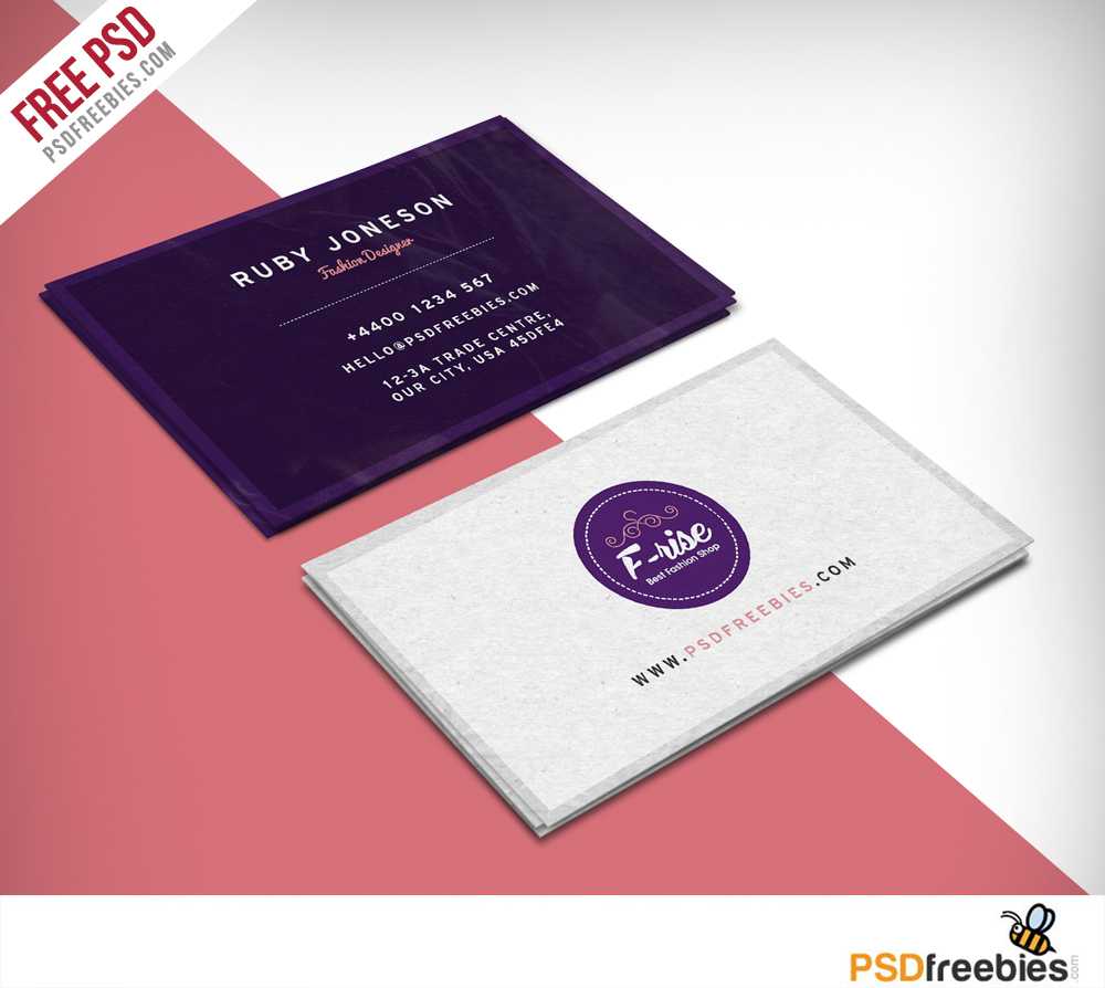 Fashion Designer Business Card Free Psd | Psdfreebies Throughout Professional Business Card Templates Free Download