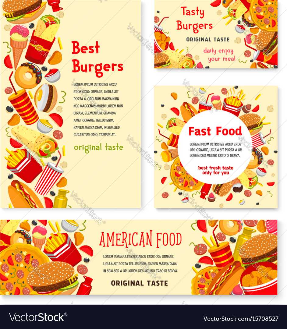 Fast Food Restaurant Banner And Poster Template Throughout Food Banner Template