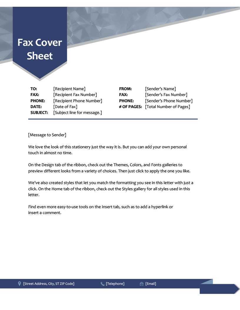 Fax Covers – Office Regarding Fax Cover Sheet Template Word With Regard To Fax Cover Sheet Template Word 2010