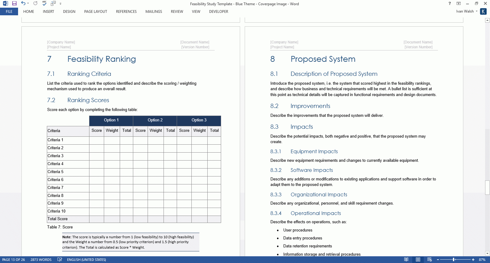 Feasibility Study Templates (Ms Word) – Templates, Forms Regarding Technical Feasibility Report Template