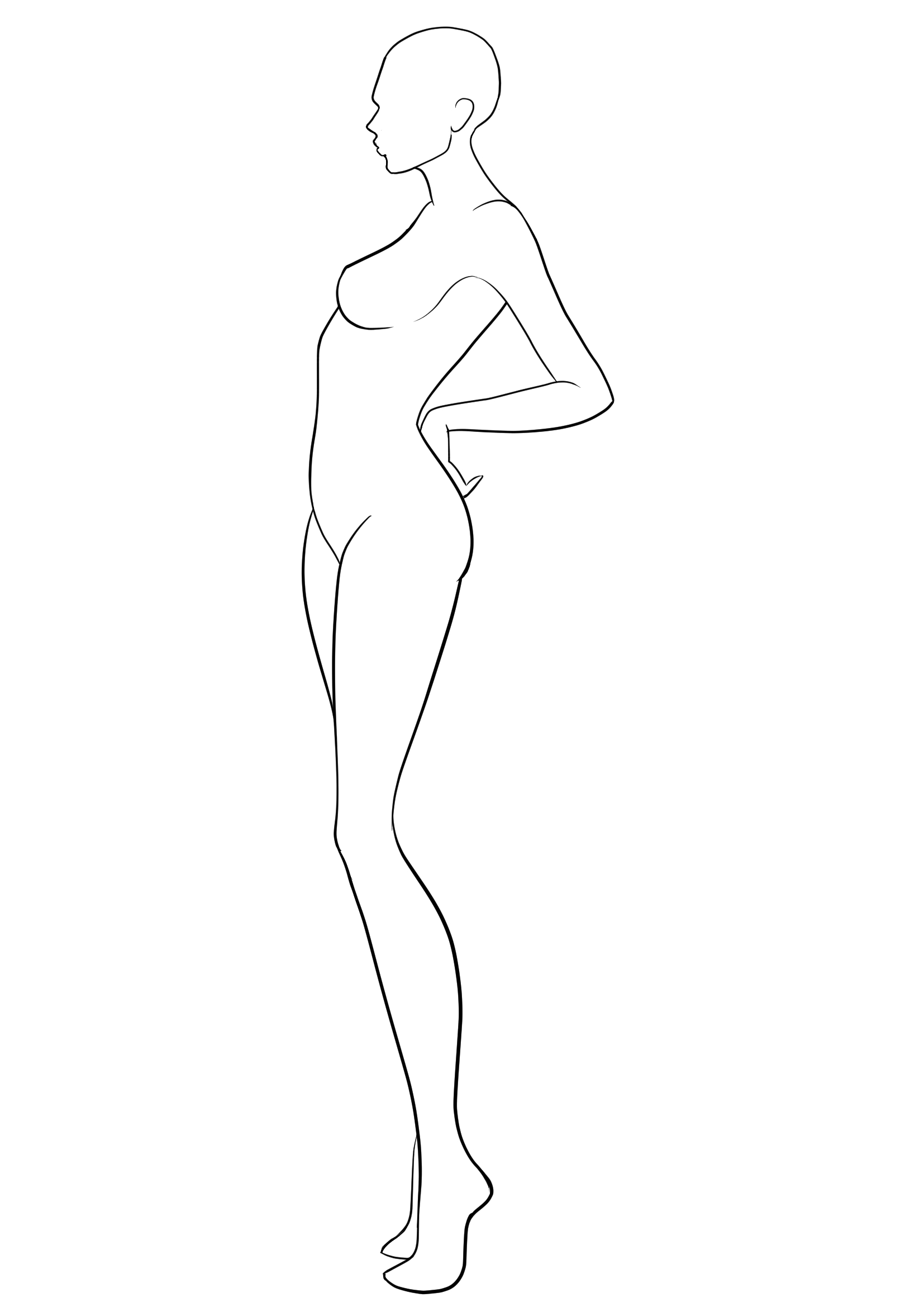 Figure Template 38 | Fashion Design | Fashion Figure Regarding Blank Model Sketch Template