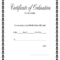 Fillable Online Printable Certificate Of Ordination Pertaining To Free Ordination Certificate Template