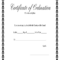 Fillable Online Printable Certificate Of Ordination With Regard To Ordination Certificate Templates