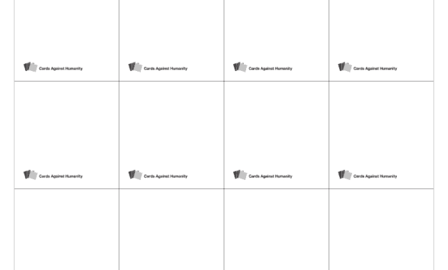 Fillable Online W. Cards Against Humanity Cards Against pertaining to Cards Against Humanity Template