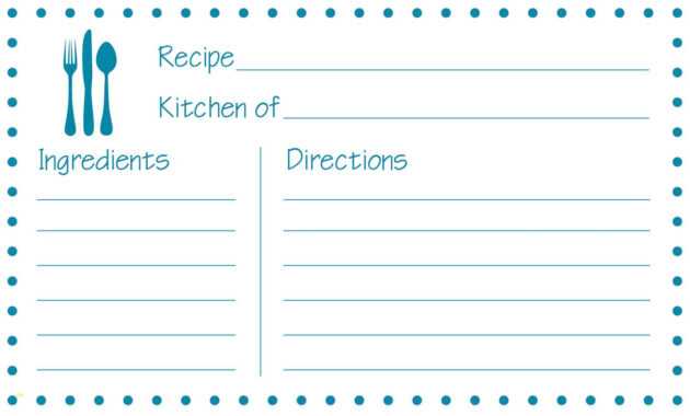 Fillable Recipe Card Template - Atlantaauctionco within Fillable Recipe Card Template