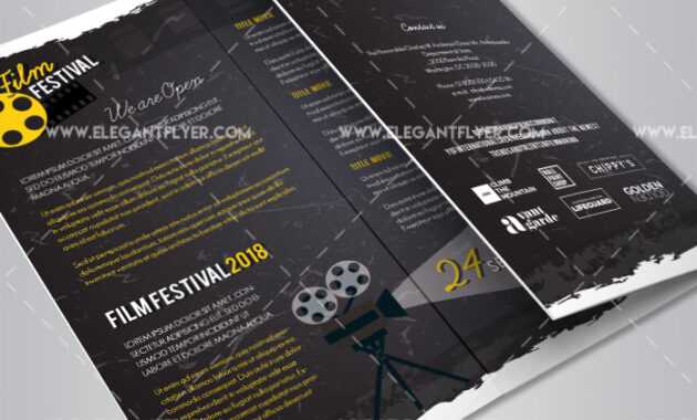 Film Festival Brochure Design for Film Festival Brochure Template