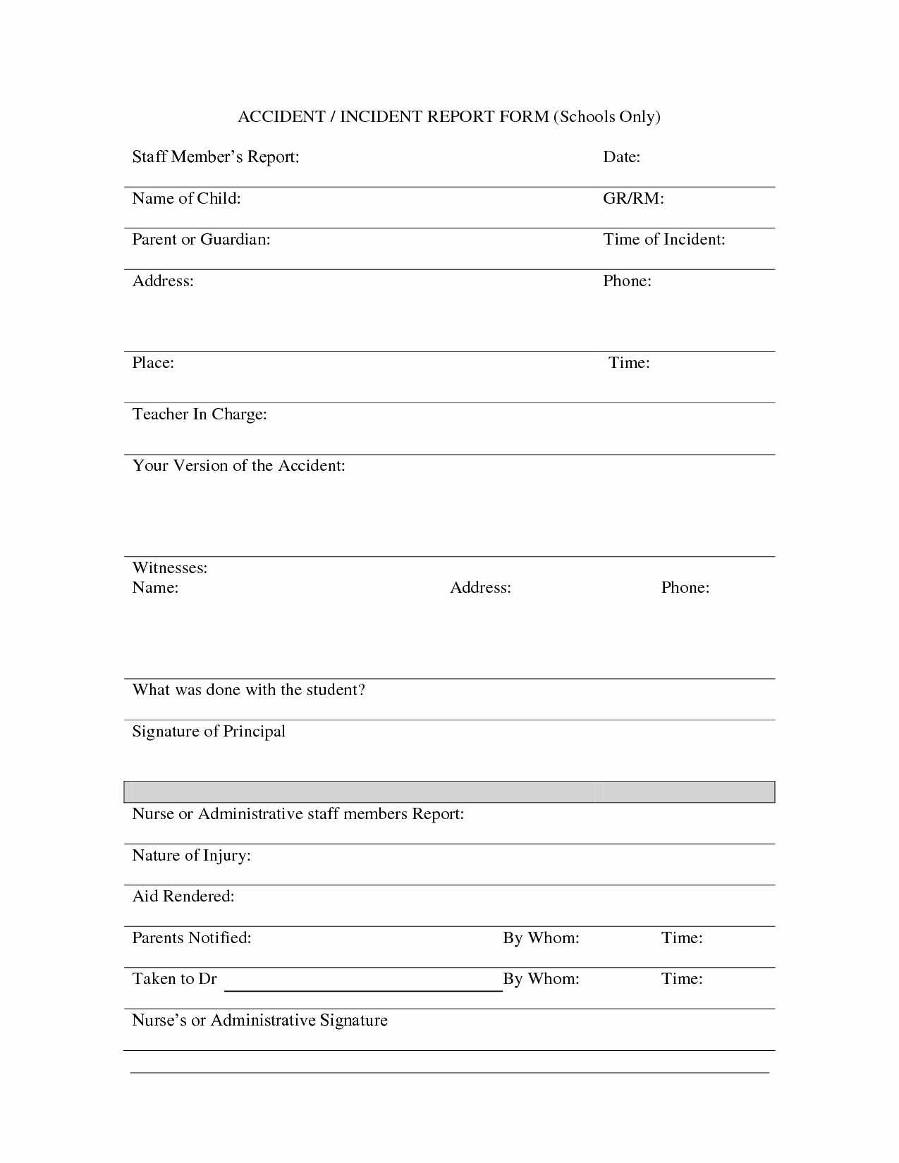 Fire Incident Report Form Doc Samples Format Sample Word For Incident Report Form Template Doc