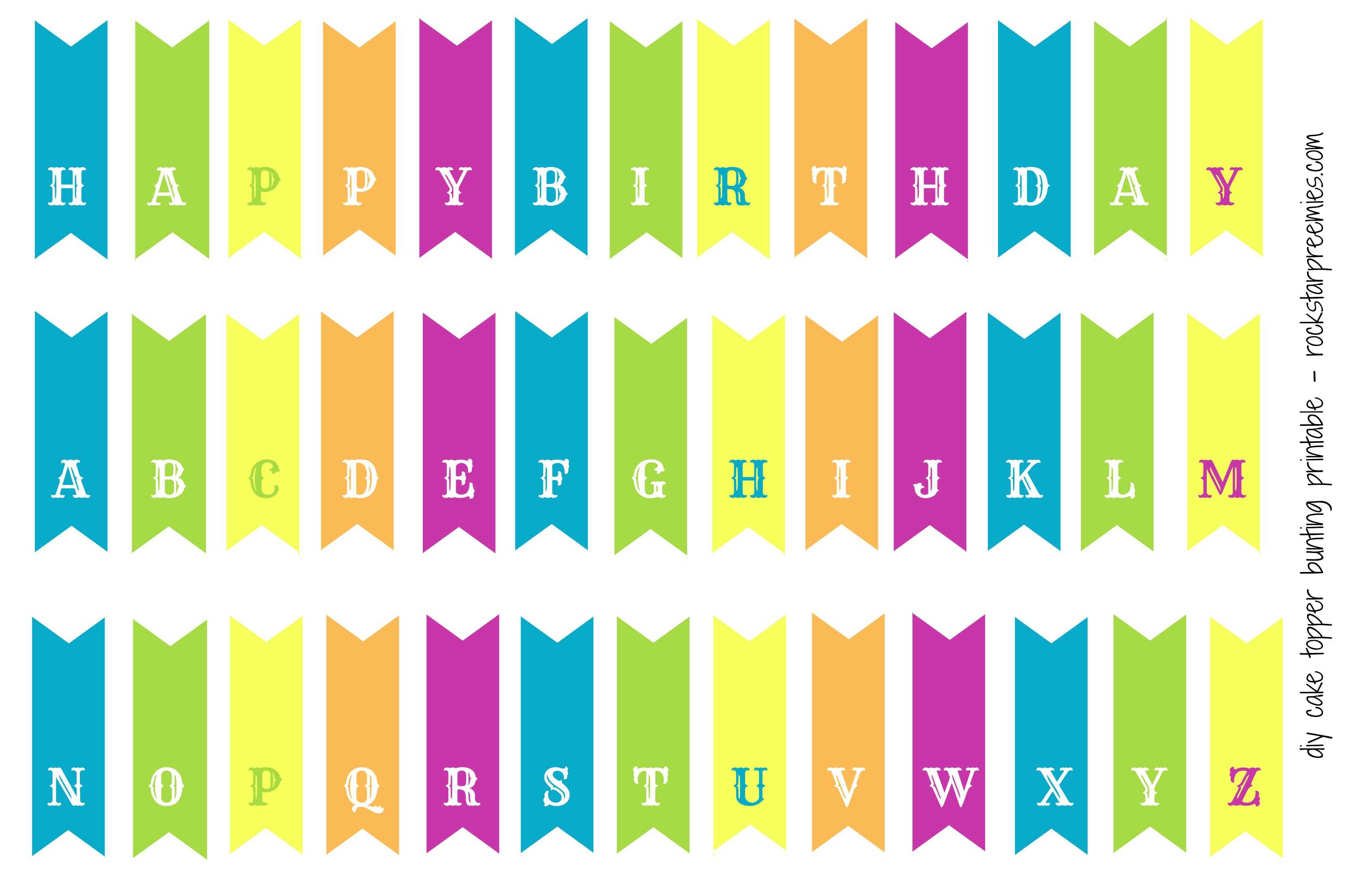 First Birthday For Two! (And A Free Diy Bunting Printable With Regard To Free Printable Happy Birthday Banner Templates