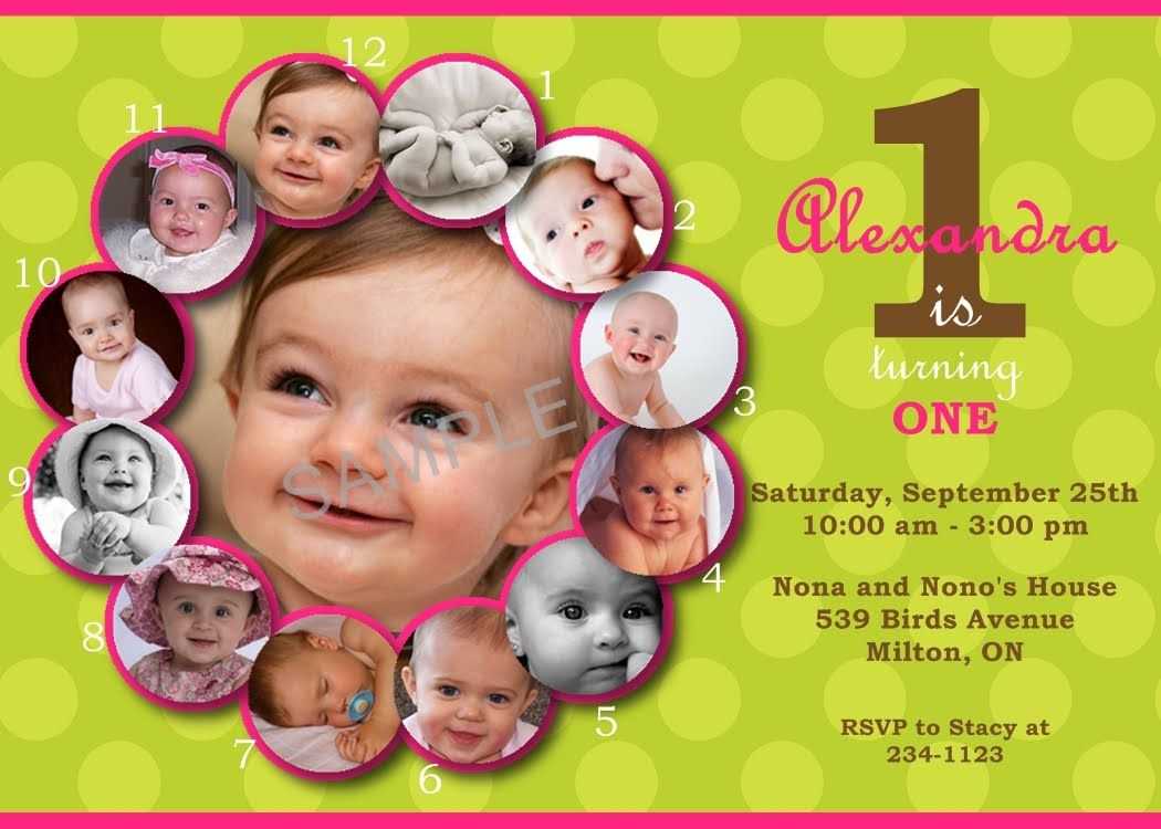 First Birthday Invitations Templates Free | Stuff To Buy For First Birthday Invitation Card Template