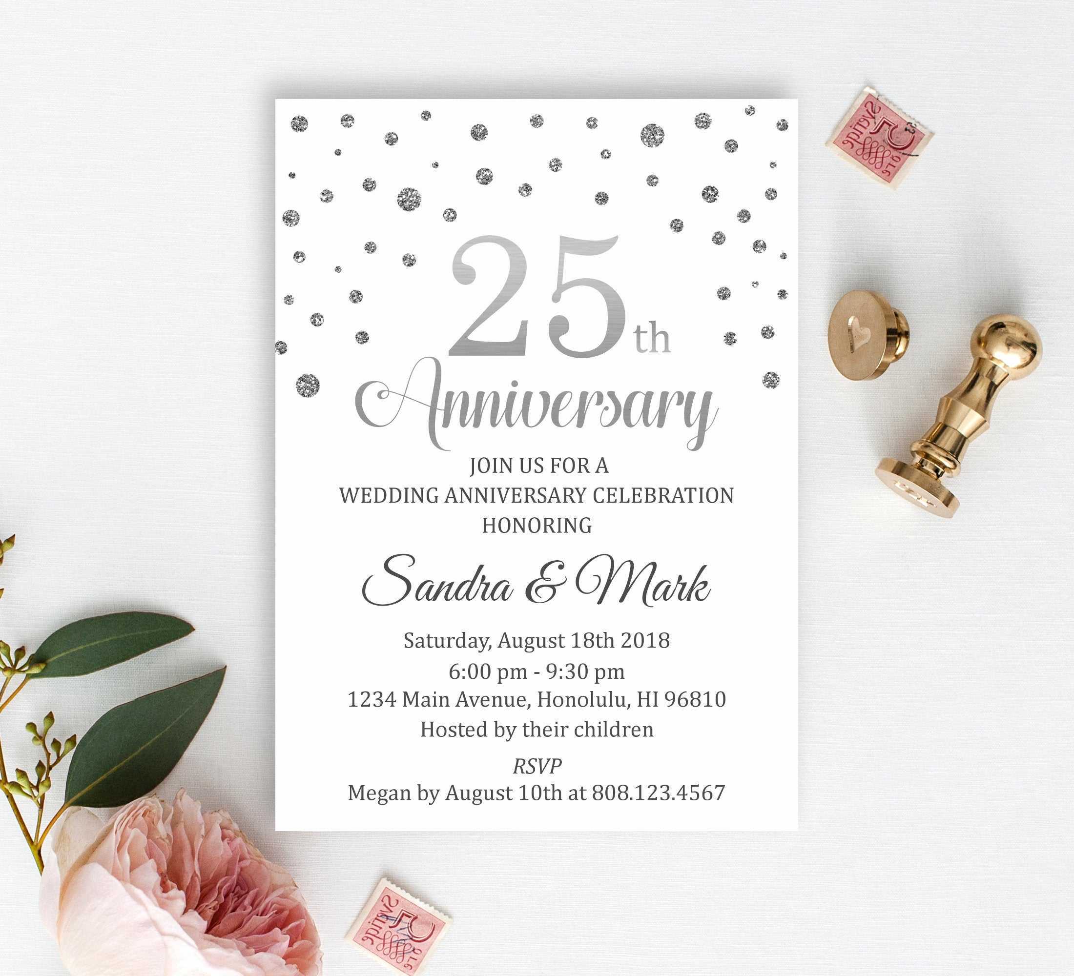 First Wedding Anniversary Invitation Cards 1St Marriage Card Within Celebrate It Templates Place Cards