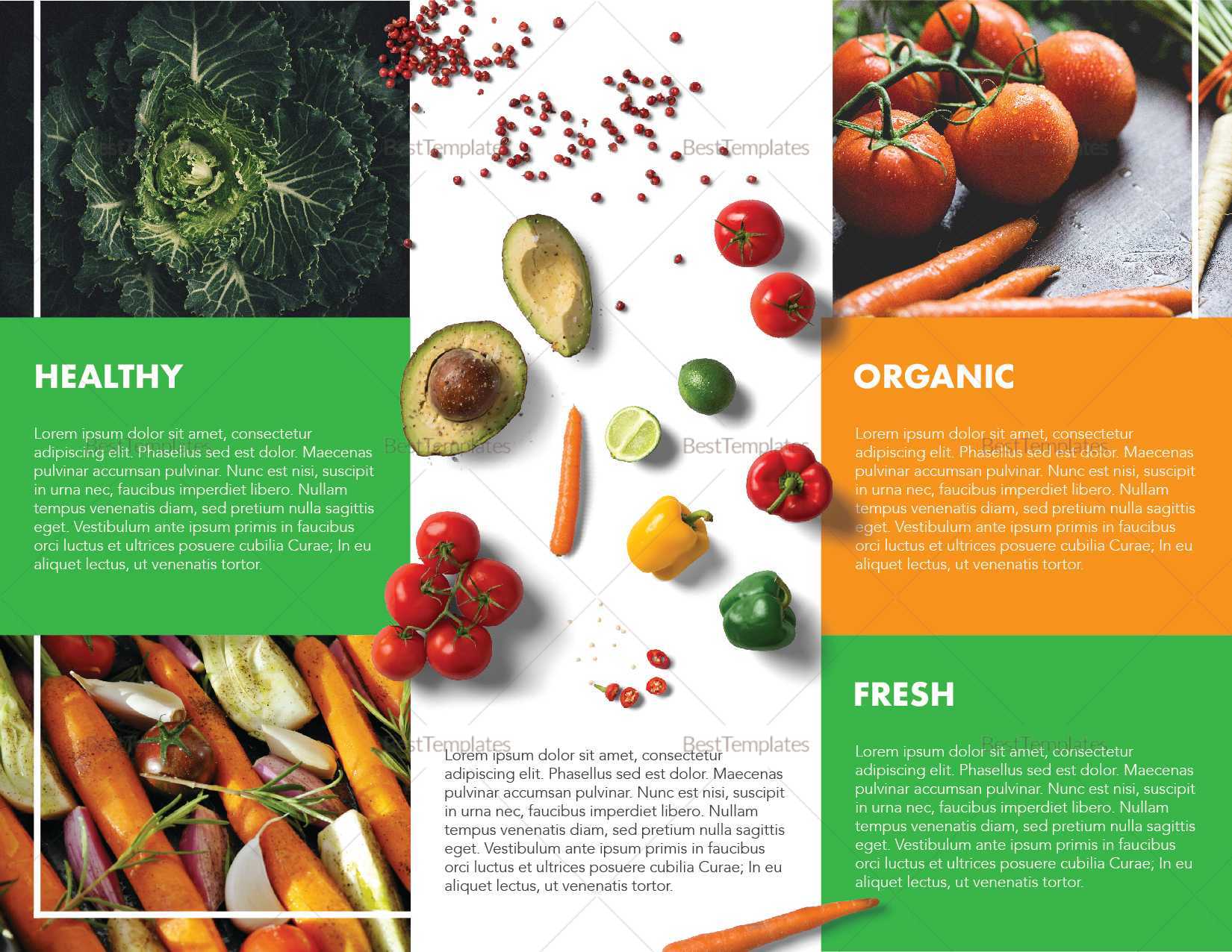 Food Brochure Template Intended For Nutrition Brochure Throughout Nutrition Brochure Template