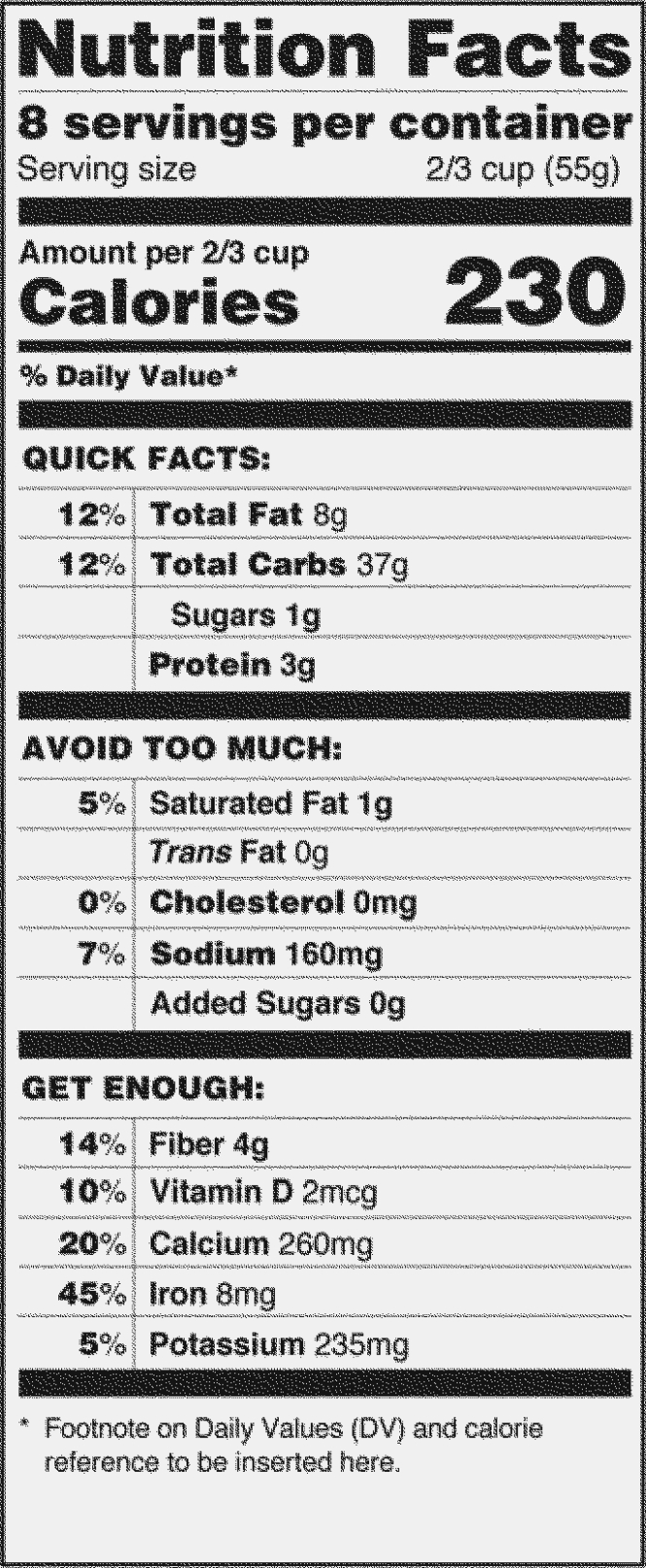 Food Label Template Intended For Blank Food Label Template