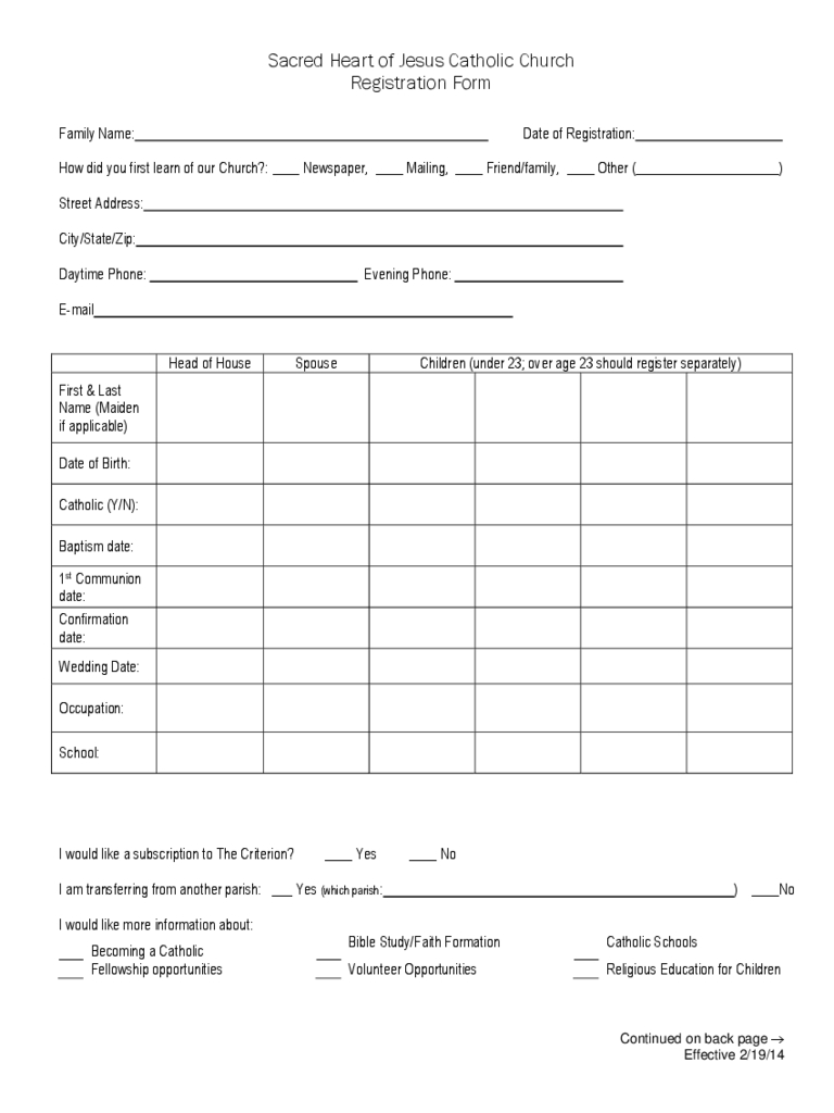 Form Church Ship Doc Sample Pdf Application Format In Word Regarding Camp Registration Form Template Word