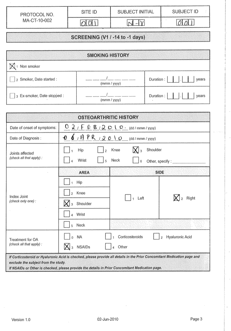 Form E Report E2 80 93 Riat Support Center Crf Templates With Clinical Trial Report Template