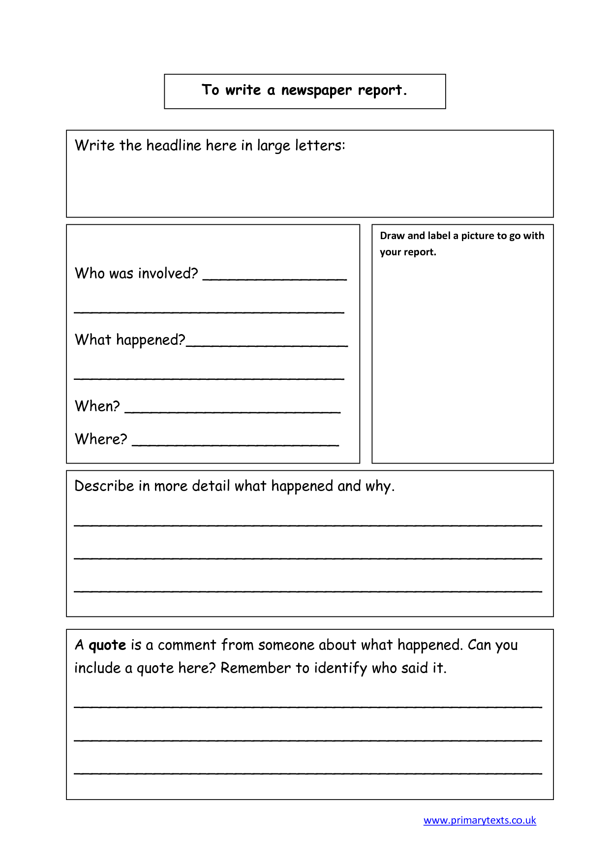 science experiment report format