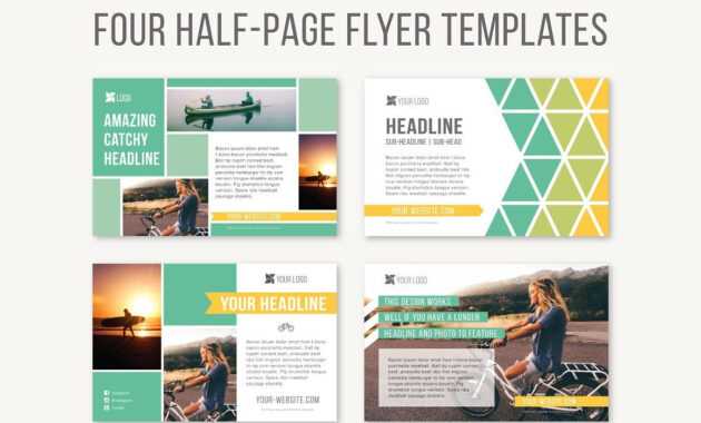 Four Half-Page Flyer Templatesjoanna Haecker On for Half Page Brochure Template