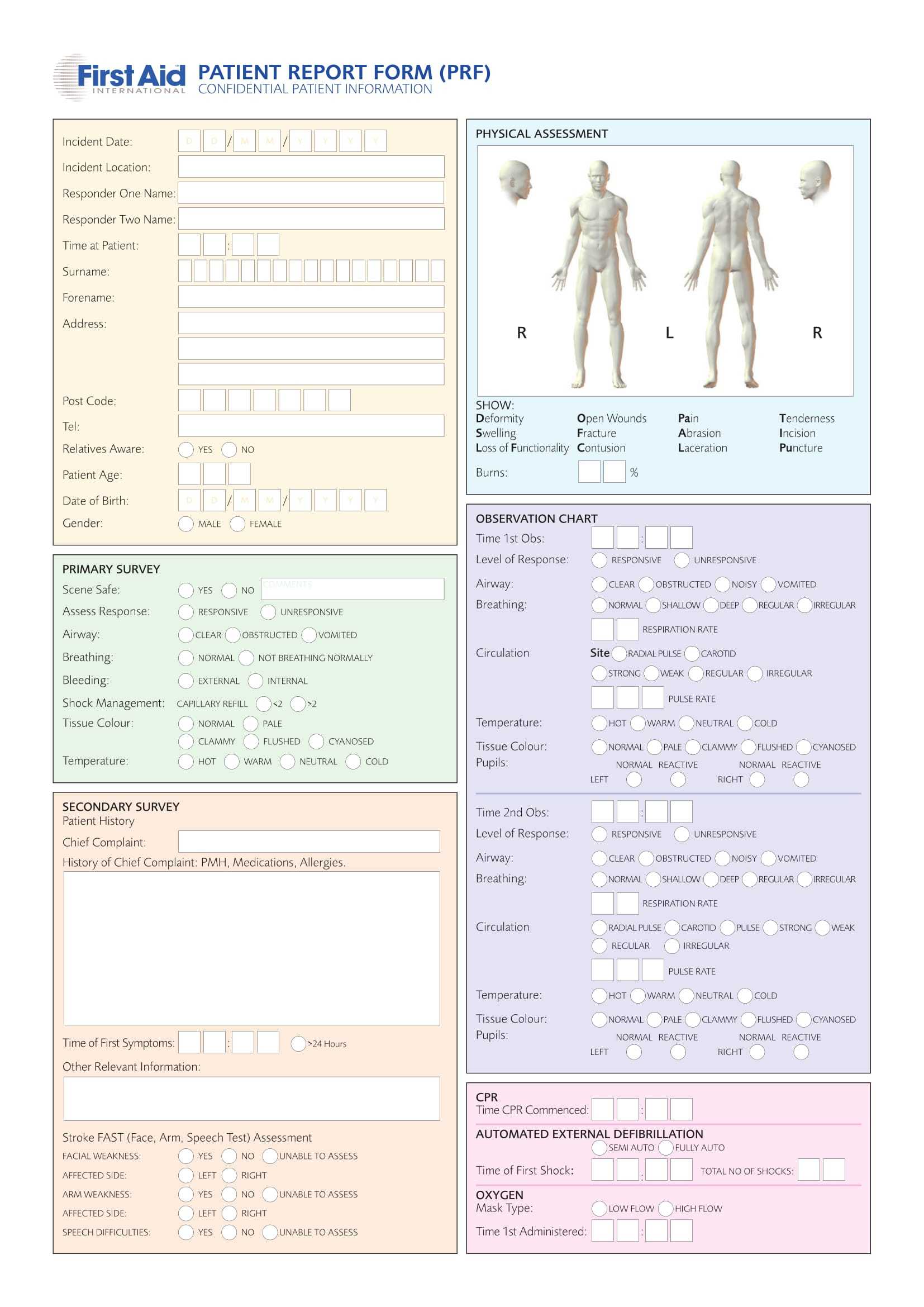 Free 14+ Patient Report Forms In Pdf | Word Inside Patient Report Form Template Download