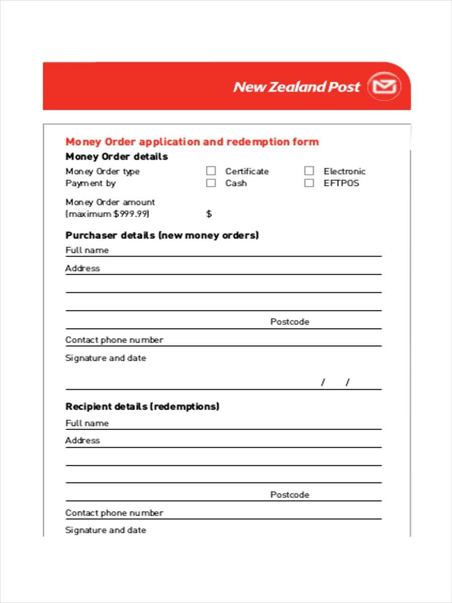 Free 5+ Money Order Examples & Samples In Pdf | Examples Regarding Blank Money Order Template