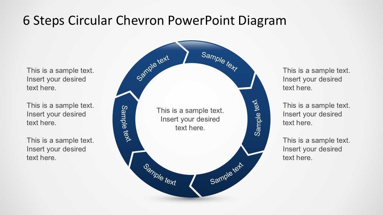 Free 6 Steps Circular Chevron Powerpoint Diagram Intended For Powerpoint Chevron Template