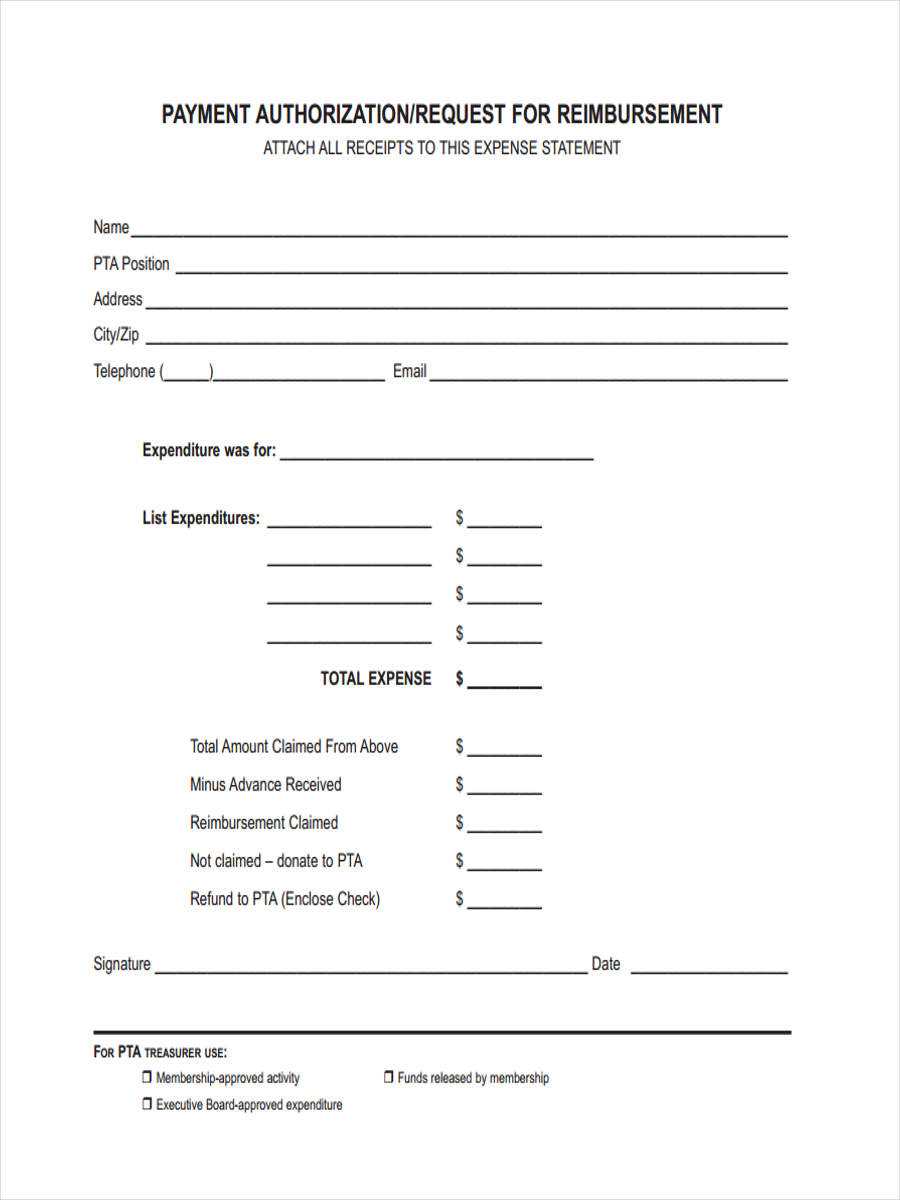 Free 8+ Sample Request For Reimbursement Forms In Word | Pdf Within Reimbursement Form Template Word