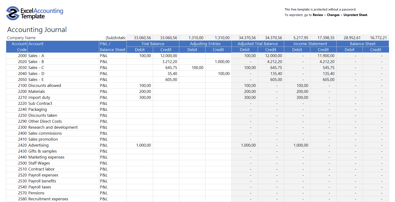 Free Accounting Templates In Excel – Download For Your Business Inside Financial Reporting Templates In Excel