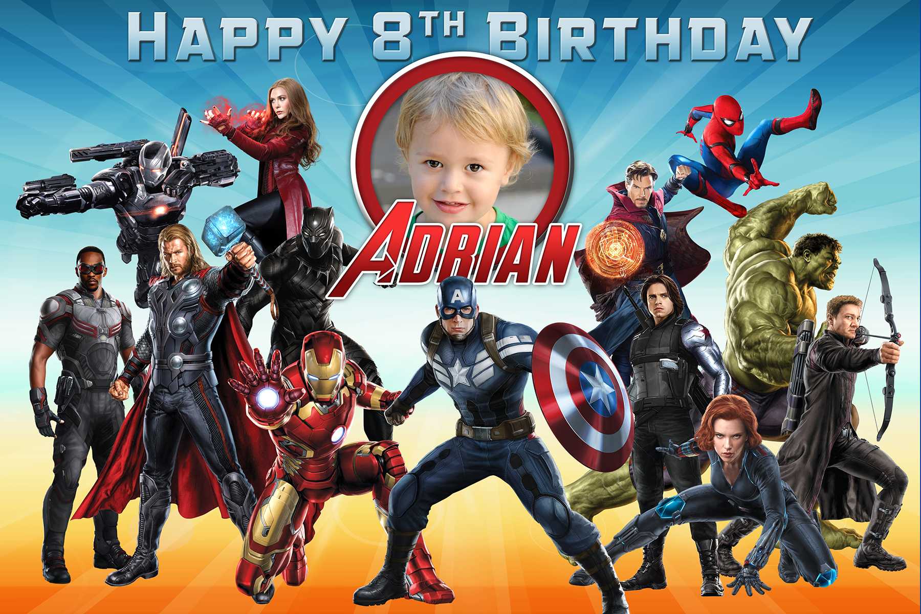 Free Avengers Birthday Tarpaulin | Dioskouri Designs Inside Avengers Birthday Card Template